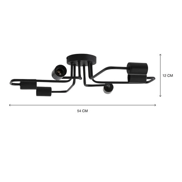 Kacy 6 Light Semi Flush Ceiling Light 6 Kacy 6 Light Semi Flush Ceiling Light - Image 6