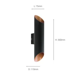 EGLO Agolada 2 Light LED Outdoor Wall Light -EGLO Shop 30817306 alt05