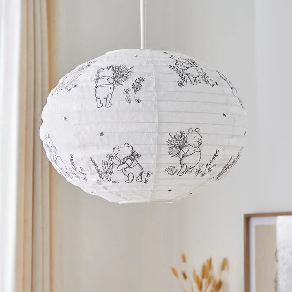 Disney Winnie The Pooh Fabric Ivory Lamp Shade 2 Disney Winnie The Pooh Fabric Ivory Lamp Shade - Image 2