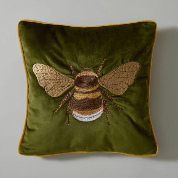 Embroidered Bee Cushion 3 Embroidered Bee Cushion - Image 3