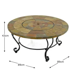 Bayfield Coffee Table Firepit 89cm -EGLO Shop 30826765 alt05