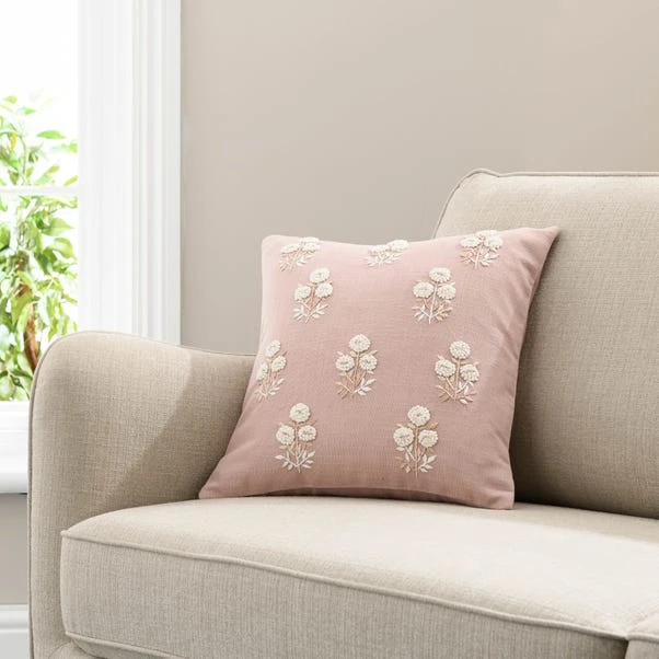 French Knot Floral Cushion Cover 7 French Knot Floral Cushion Cover - Image 7
