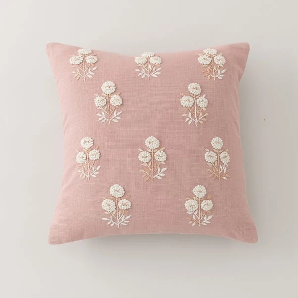French Knot Floral Cushion Cover 9 French Knot Floral Cushion Cover - Image 9