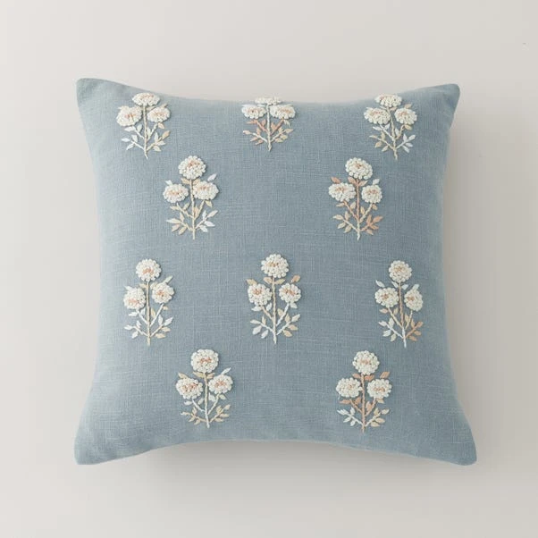 French Knot Floral Cushion Cover 3 French Knot Floral Cushion Cover - Image 3