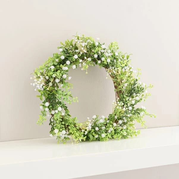 Artificial Gypsophila Wreath 4 Artificial Gypsophila Wreath - Image 4