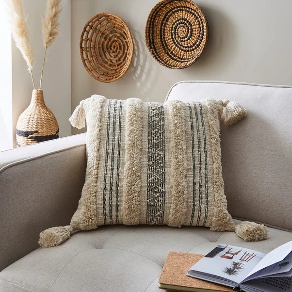 Samara Striped Cushion Cover Natural 1 Samara Striped Cushion Cover Natural