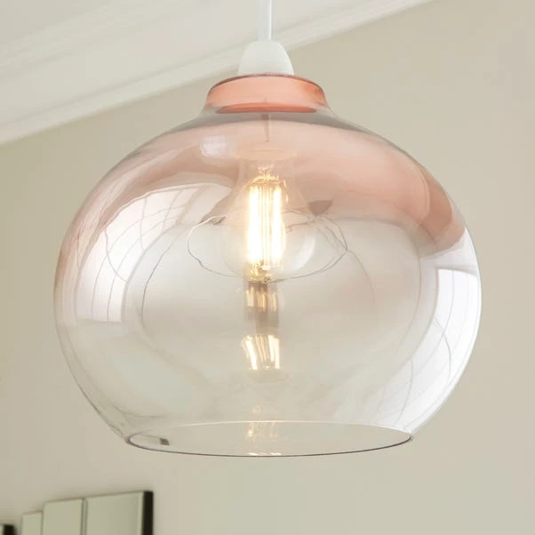 Nivala Metallic Ombre Copper Glass Easy Fit Pendant Shade 1 Nivala Metallic Ombre Copper Glass Easy Fit Pendant Shade