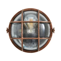 Indoor Outdoor Bulkhead Industrial Wall Light -EGLO Shop 30832199 alt04