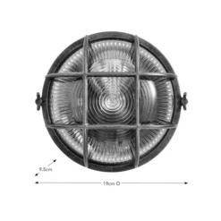 Indoor Outdoor Bulkhead Industrial Wall Light -EGLO Shop 30832199 alt07