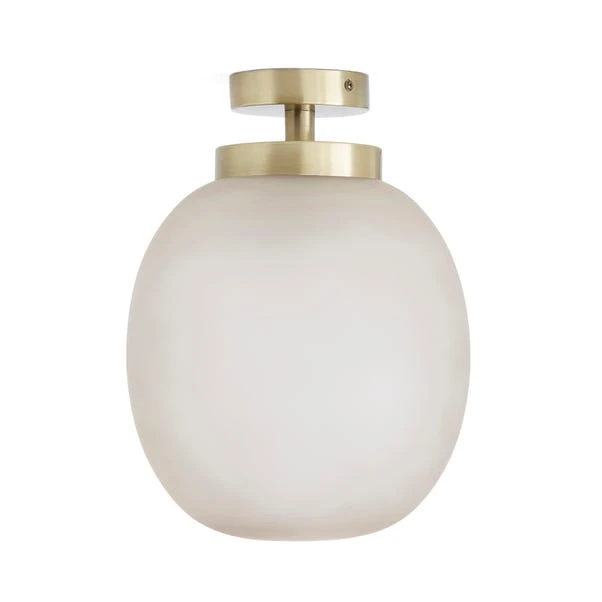 Lixue Recycled Glass Frosted Smoked Flush Ceiling Light 6 Lixue Recycled Glass Frosted Smoked Flush Ceiling Light - Image 6