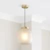 Lixue Recycled Glass Frosted Smoked Pendant Light