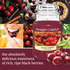 Yankee Candle Black Cherry Original Large Jar Candle 9 Yankee Candle Black Cherry Original Large Jar Candle -EGLO Shop 30836704 alt04