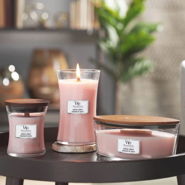 Woodwick Coastal Sunset Large Hourglass Crackle Candle 2 Woodwick Coastal Sunset Large Hourglass Crackle Candle - Image 2