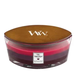 Woodwick Sun Ripened Berries Ellipse Crackle Candle