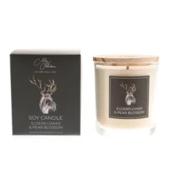 Meg Hawkins Elderflower & Pear Blossom Stag Candle