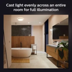 Philips HUE Devere Medium Smart LED Flush Ceiling Light 12 Philips HUE Devere Medium Smart LED Flush Ceiling Light -EGLO Shop 30838315 alt04