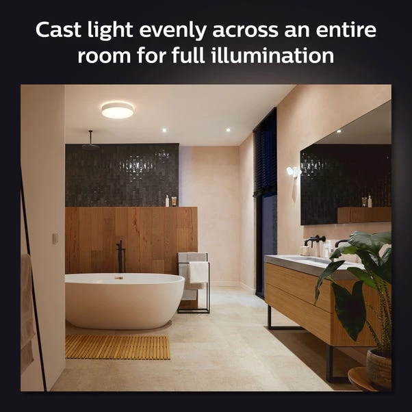 Philips HUE Devere Medium Smart LED Flush Ceiling Light 5 Philips HUE Devere Medium Smart LED Flush Ceiling Light - Image 5