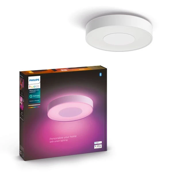Philips HUE Xamento Large Smart LED Flush Ceiling Light 1 Philips HUE Xamento Large Smart LED Flush Ceiling Light