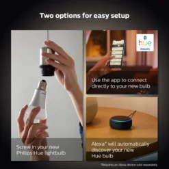 Set Of 2 Philips HUE Smart 5.5W SES LED Dimmable Candle Bulbs -EGLO Shop 30838353 alt03