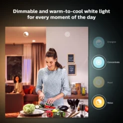 Set Of 2 Philips HUE Smart 6W ES GLS LED Dimmable Bulbs 11 Set Of 2 Philips HUE Smart 6W ES GLS LED Dimmable Bulbs -EGLO Shop 30838355 alt03