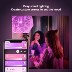 Set Of 2 Philips HUE Smart 8W BC GLS LED Colour Changing Bulbs 9 Set Of 2 Philips HUE Smart 8W BC GLS LED Colour Changing Bulbs -EGLO Shop 30838365 alt02