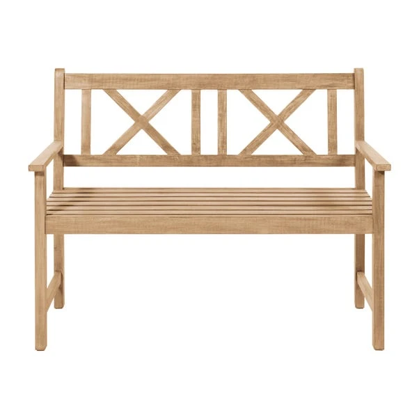 Cambridge 2 Seater Acacia Wood Bench 2 Cambridge 2 Seater Acacia Wood Bench - Image 2