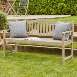 Richmond Acacia Wood Bench With Pop Up Table -EGLO Shop 30845589