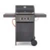 Tower Stealth 2000 Two Burner Gas BBQ, Black Steel