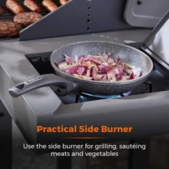 Tower Stealth 2000 Two Burner Gas BBQ, Black Steel -EGLO Shop 30849181 alt04