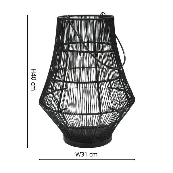 Portofino Curve Wirework Lantern 3 Portofino Curve Wirework Lantern - Image 3