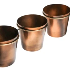 Gold Metal Wall Plant Stand With Planters 11 Gold Metal Wall Plant Stand With Planters -EGLO Shop 30849600 alt03