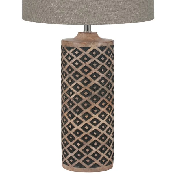 Orissa Wooden Diamond Table Lamp 3 Orissa Wooden Diamond Table Lamp - Image 3