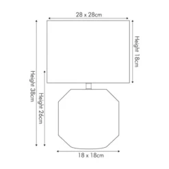 Meribel Geo Textured Ceramic Table Lamp -EGLO Shop 30850517 alt05