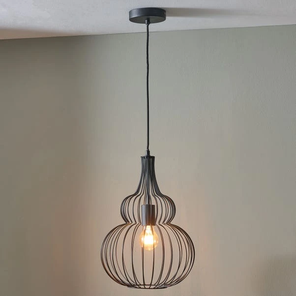 Dania Metal Shaped Wire Pendant Light 5 Dania Metal Shaped Wire Pendant Light - Image 5