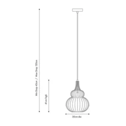 Dania Metal Shaped Wire Pendant Light 10 Dania Metal Shaped Wire Pendant Light -EGLO Shop 30850619 alt05