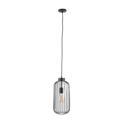 Dania Matt Black Wire Tall Pendant Light -EGLO Shop 30850620 alt03