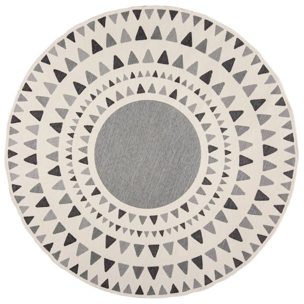 Flair Shadow Rays Geometric Indoor Outdoor Circle Rug 2 Flair Shadow Rays Geometric Indoor Outdoor Circle Rug - Image 2