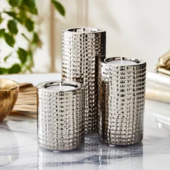 Set Of 3 Dimpled Tealight Holders 13 Set Of 3 Dimpled Tealight Holders -EGLO Shop 30851426 alt01