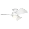 Kichler Sola Ceiling Fan With Light & Remote, 86cm