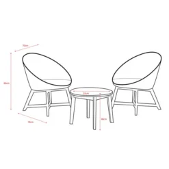 Chedworth Curved 2 Seater Bistro Set 5 Chedworth Curved 2 Seater Bistro Set -EGLO Shop 30854695 alt02