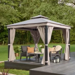 Luxury 3m X 3m Gazebo With LED Light