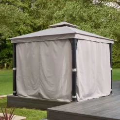 Luxury 3m X 3m Gazebo With LED Light -EGLO Shop 30854702 alt02