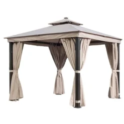 Luxury 3m X 3m Gazebo With LED Light -EGLO Shop 30854702 alt09