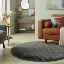 Indulgence Round Shaggy Rug -EGLO Shop 30855746