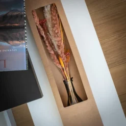 Dried Rusted Flowers Bouquet In Glass Vase -EGLO Shop 30860962 alt02