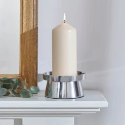 Wide Pillar Candle Holder -EGLO Shop 30863989
