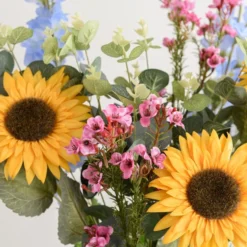 Artificial Multicoloured Wildflower Bouquet 7 Artificial Multicoloured Wildflower Bouquet -EGLO Shop 30864049 alt02