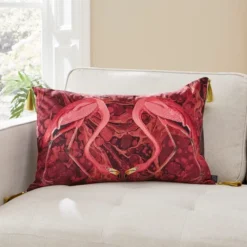 Flamingo Embroidery Cushion Magenta -EGLO Shop 30864071 alt08
