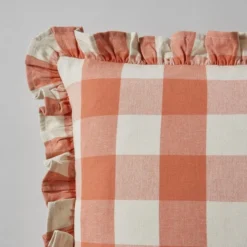 Frilled Check Cushion Clay 6 Frilled Check Cushion Clay -EGLO Shop 30864074 alt02