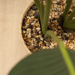 Artificial Banana Palm Tree In Woven Basket Plant Pot -EGLO Shop 30864285 alt02